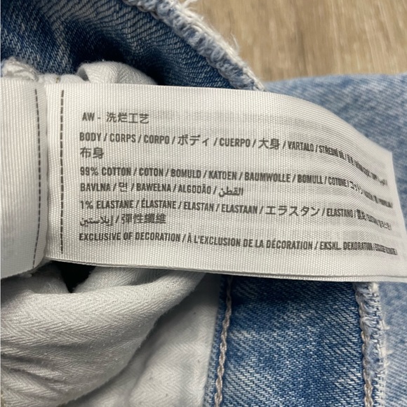 Abercrombie & Fitch 90s Straight Ultra High Rise Jeans Criss Cross Waist 10R/30 - Picture 8 of 12